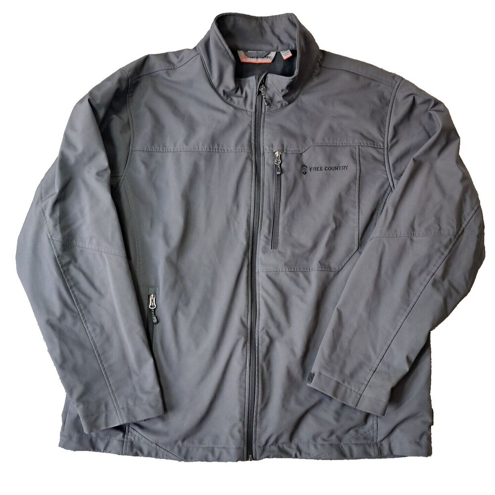 Free Country Jacket Mens Size XXL 2XL Coat Softshell Full Zip Up Winter Warm
